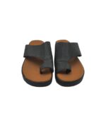 Saboti dama 39, imitatie de piele, negru - imagine 3