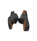 Saboti dama 39, imitatie de piele, negru - imagine 4