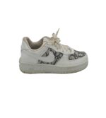 Adidasi dama 40, imitatie de piele, alb gri