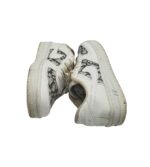 Adidasi dama 40, imitatie de piele, alb gri - imagine 4