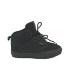 Tenisi barbati Vans, 42, imitatie de piele, material textil, negru