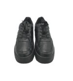 Adidasi dama 40, imitatie de piele, negru - imagine 3