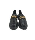 Mocasini dama 38, imitatie de piele, negru - imagine 3