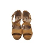Sandale dama Mulanka, 40, material textil, maro - imagine 3