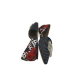 Balerini dama Lazzarini, 37, material textil, negru alb - imagine 4