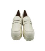 Mocasini dama Cucco, 41, imitatie de piele, alb - imagine 3