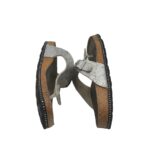 Saboti dama Biolife, 41, imitatie de piele, gri - imagine 4
