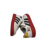 Adidasi copii Adidas, 30, imitatie de piele, alb - imagine 4