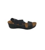 Sandale dama Easystreet, 37, imitatie de piele, material textil, negru