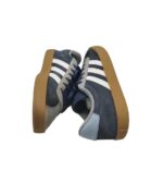 Adidasi copii Adidas, 36, piele intoarsa, gri albastru - imagine 4