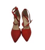 Pantofi dama Sweet Shoes, 40, material textil, rosu - imagine 3