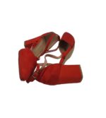 Pantofi dama Sweet Shoes, 40, material textil, rosu - imagine 4