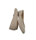 Mocasini dama Zign 39, piele intoarsa, bej - imagine 4