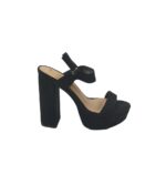 Sandale dama Lulus, 38, material textil, negru