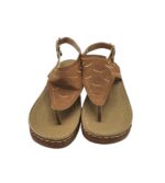 Sandale dama 40, imitatie de piele, maro - imagine 3