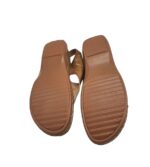 Sandale dama 40, imitatie de piele, maro - imagine 5