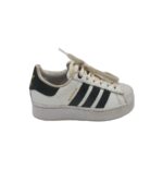 Adidasi dama Adidas, 36, imitatie de piele, alb negru