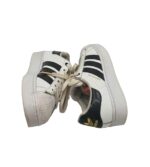 Adidasi dama Adidas, 36, imitatie de piele, alb negru - imagine 4