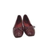 Balerini dama Cider, 38, imitatie de piele, visiniu - imagine 3