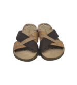 Saboti barbati Memphis One, 41, imitatie de piele, maro - imagine 3