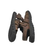 Sandale barbati Lotus, 42, piele, maro - imagine 4
