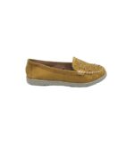 Mocasini dama Cityline, 38, material textil, galben