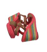 Sandale dama Tommy Hilfiger, 38, material textil, piele, roz - imagine 4