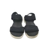 Sandale dama 40, material textil, negru - imagine 3