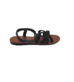 Sandale dama 39 imitatie de piele, material textil, negru