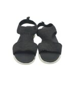 Sandale dama  42, material textil, negru - imagine 3