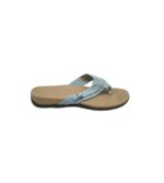 Saboti dama 37, material textil, albastru