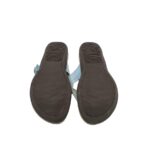 Saboti dama 37, material textil, albastru - imagine 5