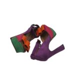 Sandale dama La Strada, 35, material textil, multicolor - imagine 4