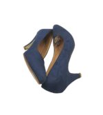 Pantofi dama Fiore, 38, material textil, albastru - imagine 4