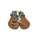 Sandale dama  F&F, 39, piele, albastru - imagine 3
