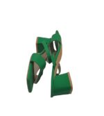 Saboti dama 36, imitatie de piele, verde - imagine 4