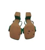 Saboti dama 36, imitatie de piele, verde - imagine 5