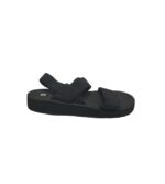 Sandale dama 40, material textil, negru