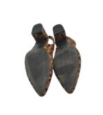 Pantofi  dama Peacocks, 41, material textil, maro negru - imagine 5