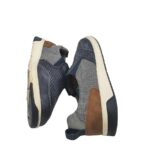 Adidasi barbati Bugatti, 42, imitatie de piele, material textil, gri albastru - imagine 3