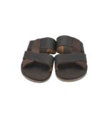 Saboti barbati Cartago, 41, imitatie de piele, negru maro - imagine 3