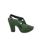 Sandale dama Tamaris, 40, material textil, verde