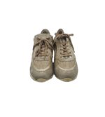 Adidasi dama Semler, 38, material textil, piele intoarsa, gri auriu - imagine 3