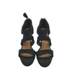 Sandale dama Selected, 36, material textil, negru - imagine 3