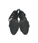 Sandale dama Selected, 36, material textil, negru - imagine 5