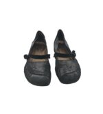 Balerini dama Princess, 39, piele intoarsa, negru - imagine 3