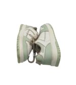 Adidasi dama Primark, 37, imitatie de piele, alb verde - imagine 4