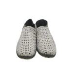 Espadrile dama Messo, 40, material textil, alb gri - imagine 3