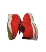 Adidasi dama 38, imitatie de piele, material textil, rosu - imagine 4