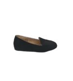 Mocasini dama Papaya, 38, material textil, negru